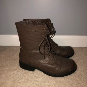 Brown Combat Boots